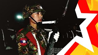 ЖЕНСКИЕ ВОЙСКА МЬЯНМЫ (БИРМЫ) ★ WOMEN&#39;S ARMY MYANMAR (BURMA) ★ Военный парад в день армии ★ မြန်မာ