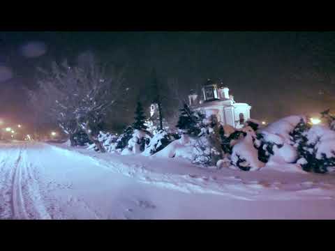 Virtual walk - snowstorm - Poland Sokółka Podlasie