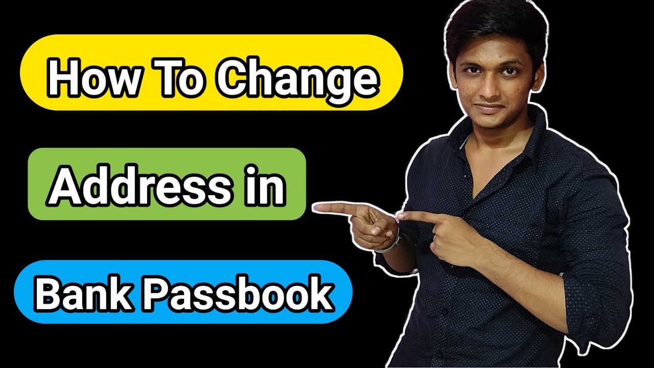 how to change address in bank passbook YouTube