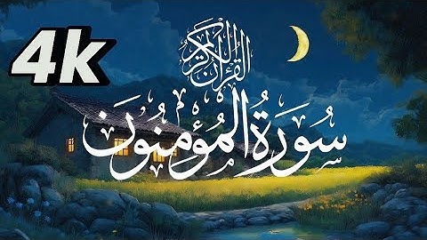  تلاوة هادئة تريح القلب والعقل♥️🌼| سورة المؤمنون القارئ ياسر الدوسري || Surah Al-Mu'minun
