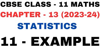 Famous 11 Example l Variance S D l Chapter 13 l Statistics l example11 Class 11th Maths l NEW NCERT 2023-24 Profile