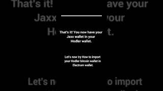 HOW TO import, export, sweep private keys from and to the HODLER Wallet screenshot 4