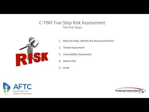 CTPAT Five Step Risk Assessment webinar
