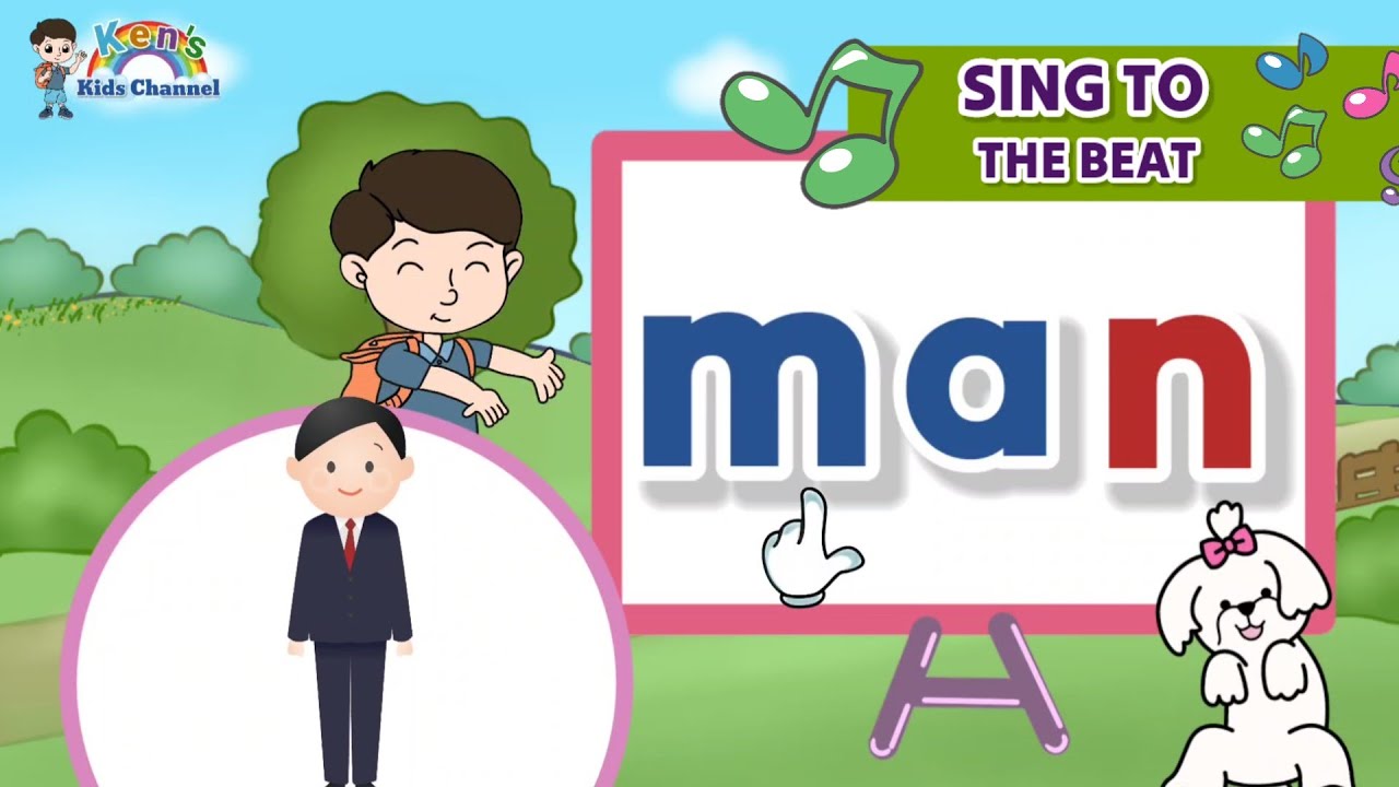 CVC Words for Kids |  Learn to Read Three-Letter Words | Reading Lesson for Kids 