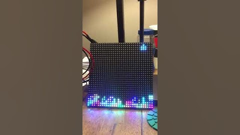 Raspberry Pi rgb led matrix game Tetris