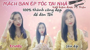 Cách duỗi tóc(ép tóc) siêu đẹp tại nhà  tiết kiệm được rất nhiều tiền|Phương Lê Family