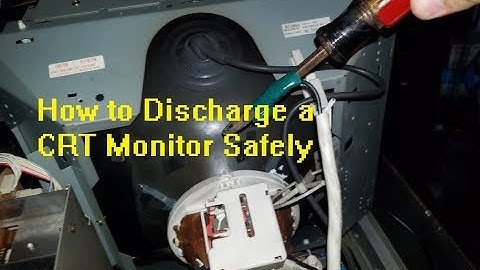 How to discharge a Sony PVM BVM CRT or arcade monitor (after you unplug it!)