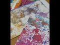 2 of 2 Step by Step- Making "Bloom" Textile Art 60/40 poly/rayon Craft Bond Paper, Ink Oxides Bleach