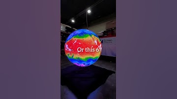 Live weather data on our Digital Spheres #technology #gaming #space #holographicdisplay #science