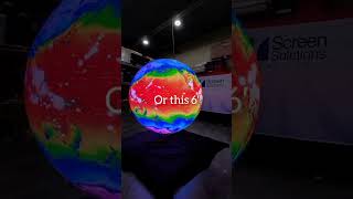 Live weather data on our Digital Spheres #technology #gaming #space #holographicdisplay #science