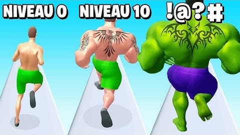 muscle rush noob vs pro vs hacker all max level iOS trailer gameplay. #musclerush #3dgameplay