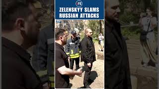 #watch | Zelenskyy Reacts Furiously While Touring Kyiv Apartments Hit by Russian Attack | #shorts
