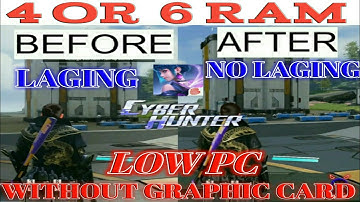 How to play Cyber Hunter in low and without graphic card pc in urdu|hindi #low #graphiccard #nolag
