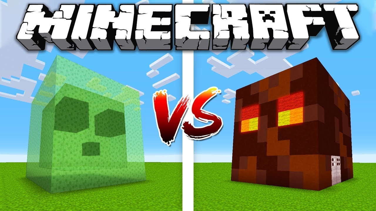 Slime House Vs Magma Cube House Minecraft Battle Youtube