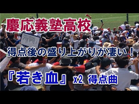 慶応義塾高校の応援『若き血』得点後の盛り上がりが凄い！ 2023/8/16 甲子園球場 Vs.広陵戦