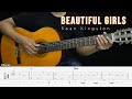 Beautiful Girl - Sean Kingston - Fingerstyle Guitar Tutorial   TAB & Lyrics