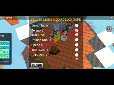 Mod Menu Roblox By Stuart Mods V1 Atualizado Robux Infinito Jump Super Wall Hack Teleport Youtube - roblox wall hack mod