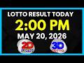 Lotto Result Today 2PM May 20, 2026 Swertres EZ2 PCSO Lotto Draw