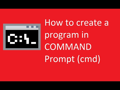 How To Make A Program In Command Prompt Part 2 - YouTube