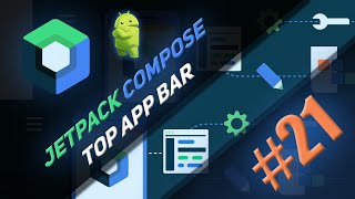 картинка: Scaffold и TopAppBar в Jetpack Compose | Android Studio - Kotlin | #21