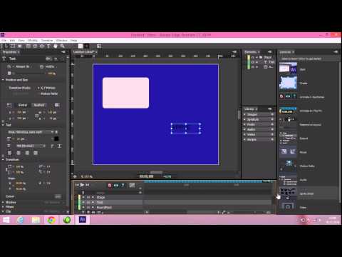 Adobe Edge Animate-Yazıya görünmezlik etkisi katma