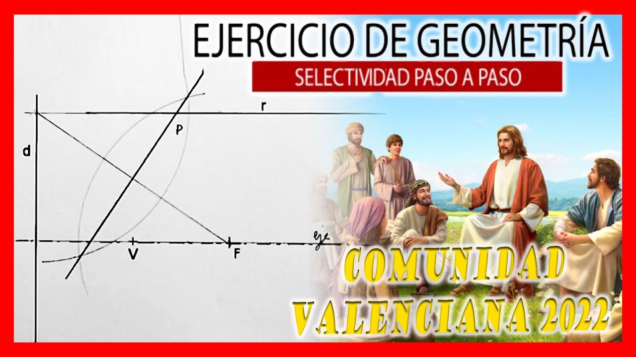 PAU Valencia julio 2022 🤯​ Examen SELECTIVIDAD dibujo técnico resuelto 💣​ Ej3 GEOMETRÍA