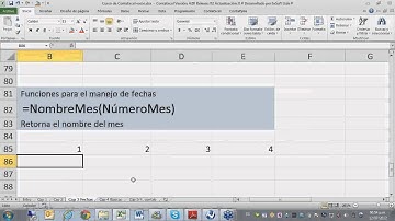 Software Contable ContaPyme - ContaExcel Add In - Función Nombre mes