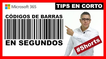 Como crear códigos de barras en Excel | Tips en corto | #Shorts