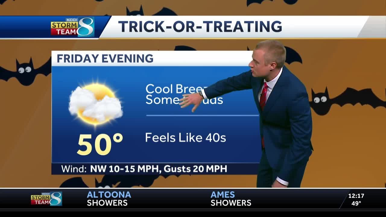 Iowa weather: A cool and wet Tuesday; dry Halloween forecast - YouTube