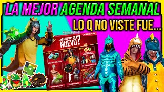 la MEJOR Nueva Agenda Semanal de Free Fire latam Emote Bandera a 9 diamantes Dino Ruleta dela suerte