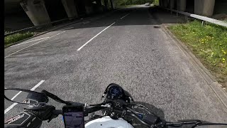 The amazing sound of a Yamaha XSR700 Akrapovic POV
