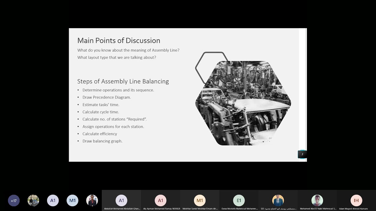 Sec (1) (Facility planning)  Assembly Line Balancing