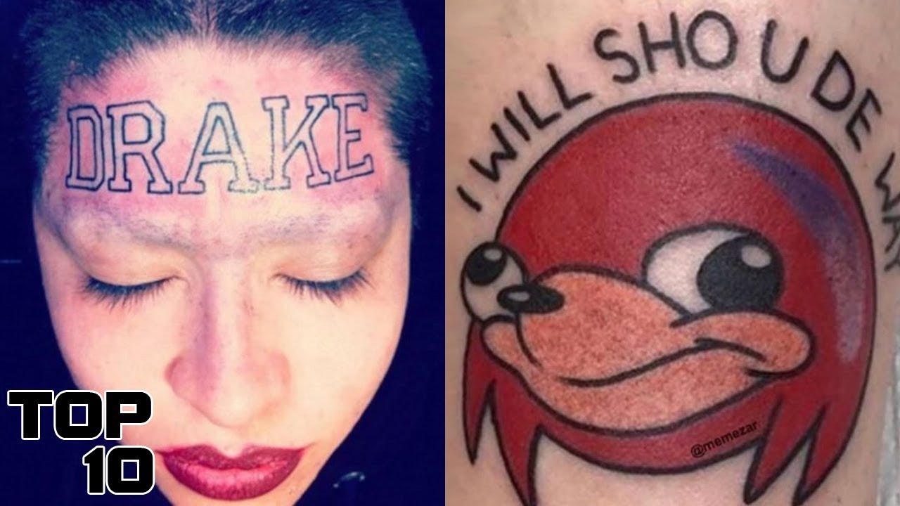 Top 10 Worst Tattoos Ever Part 3 Youtube