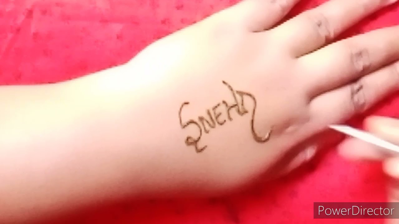 Sneha name tattoo with a  versatile tattoos  Facebook