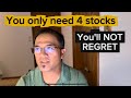 YOU ONLY NEED THESE 4 STOCKS to BECOME WEALTHY #stocksinvesting #earlyretirement