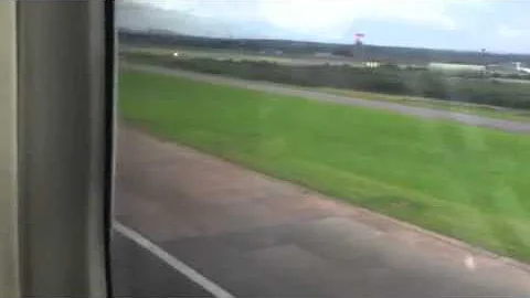 SkyBus landing at Newquay