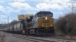 CSX CM44AC 7012 w/ Sweet K5LA Leads Manifest Q648-17 on 12/18/21
