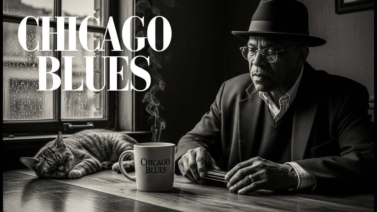 Chicago Blues Nights – 24/7 Live Electric Guitar & Smoky Lounge Vibes
