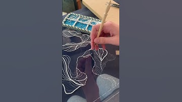 Tambour embroidery using glass Japanese seed beads 🧵🪡 #sewing #beadwork #fashion  #embroidery