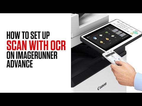 How to Scan with OCR on imageRUNNER ADVANCE