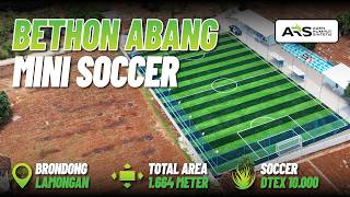 HASIL PEMBUATAN LAPANGAN MINI SOCCER DI LAMONGAN OLEH PT AGEN RUMPUT SINTETIS || INDOMINISOCCER