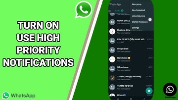 How To Turn On Use High Priority Notifications On WhatsApp App