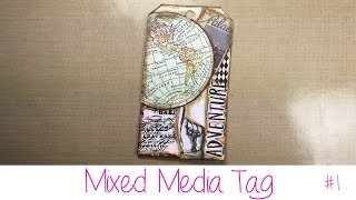 Mixed Media Art Tag - Adventure