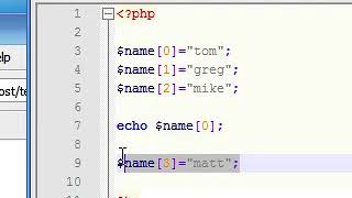 PHP Tutorial – 12 – Adding and Modifying Elements in an Array