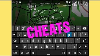 gta san andreas mobile how to activate cheats using hackers keyboard  (tutorial) 