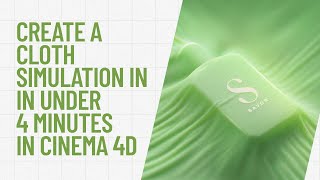 Cinema 4D Tutorial - Create a Cloth Simulation in under 4 minutes screenshot 4