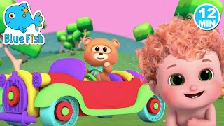 Ring Around The Rosie 🌹 | Play Nice on the Swing | 4K Nursery Rhymes & Kids Songs - Blue Fish 2023