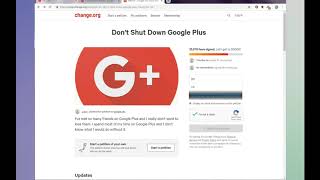 Don't Shut Down Google Plus  :(