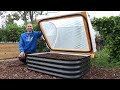 How to Build a HINGED HOOPHOUSE for a Steel Raised Bed Garden