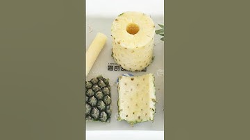 Pineapple Cutting Peeling and Coring Machine Demonstration #pineapplecutting #peeling